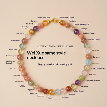 Womens And Unique Crystal Beaded Necklace – view 5