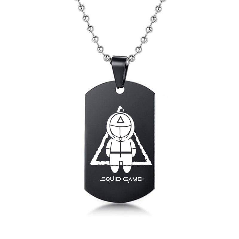 Squid Game Symbol Dog Tag Necklace – view 6