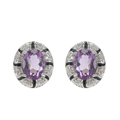 Natural Colored Gemstone Crystal Topaz EarringsMade Of 925 Sterling Silver – view 6