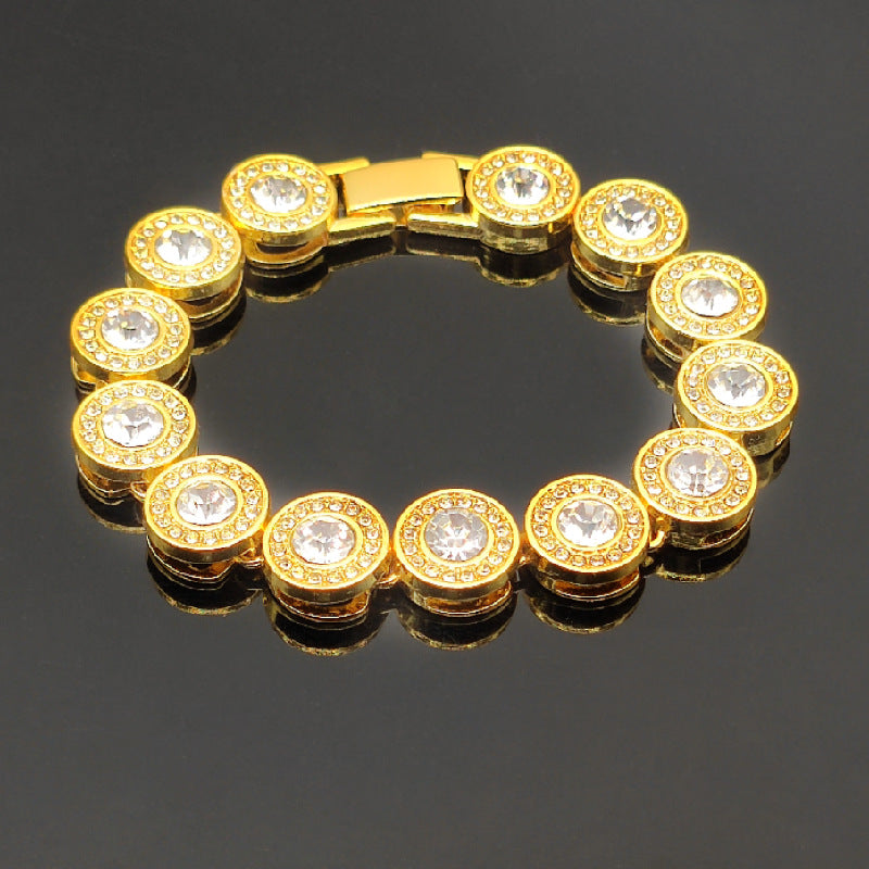 Double Gold Chain Full Diamond Hip Hop Rap Hip Hop Necklace – view 10