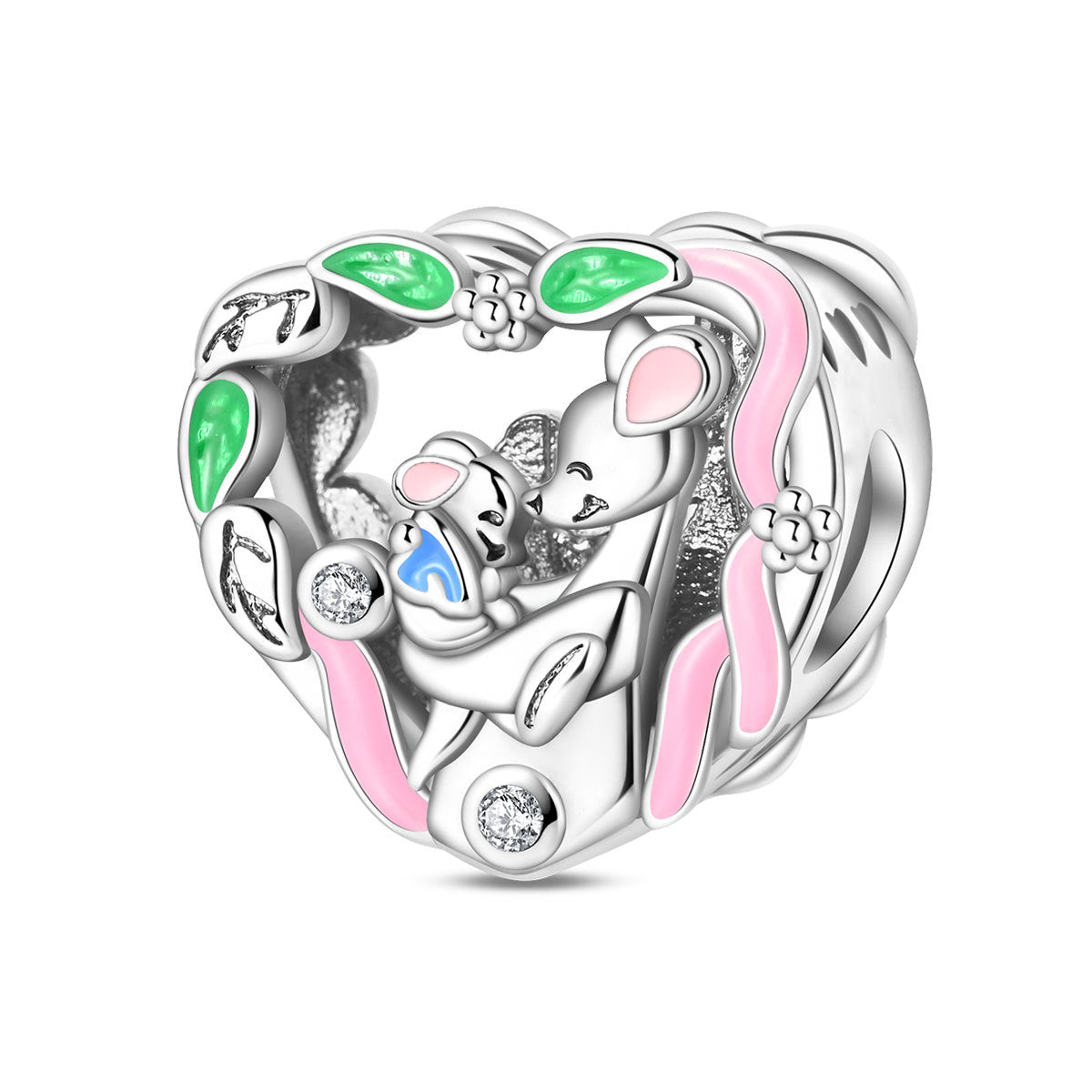 Tree Of Life DIY Beaded Bracelet Charm – Silver-Plated Copper – view 5