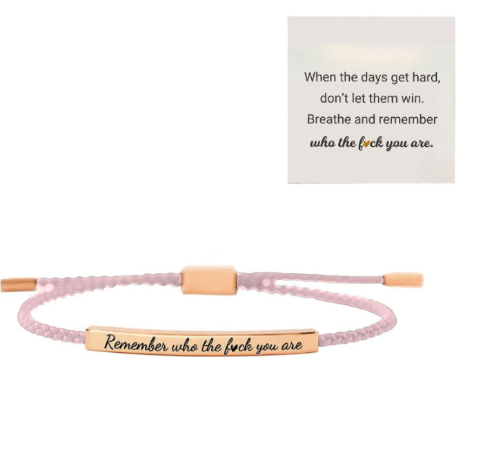 Stainless Steel Woven Engraved Bracelet – view 16