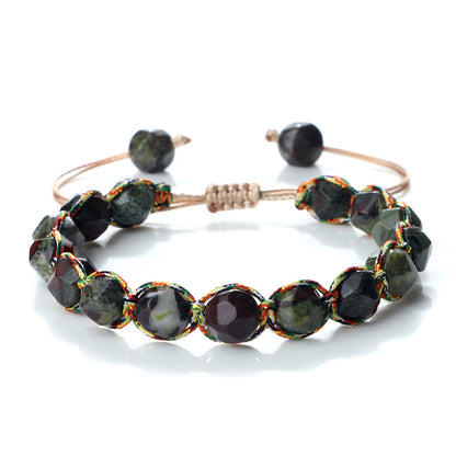 Creative Spaced Diamond-Cut Braided Bracelet – view 12