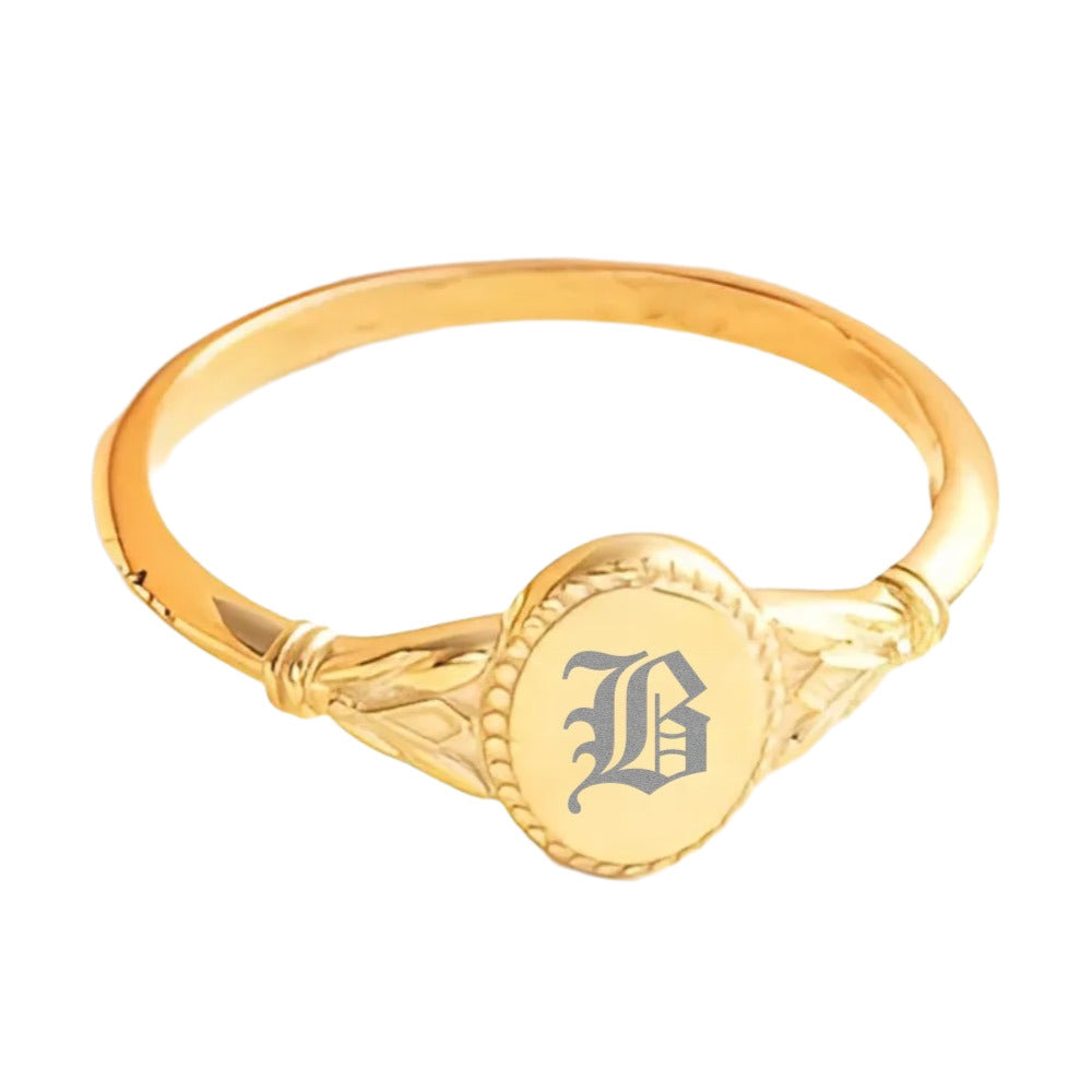 Personalization Of Ring Initials Lettering – view 7