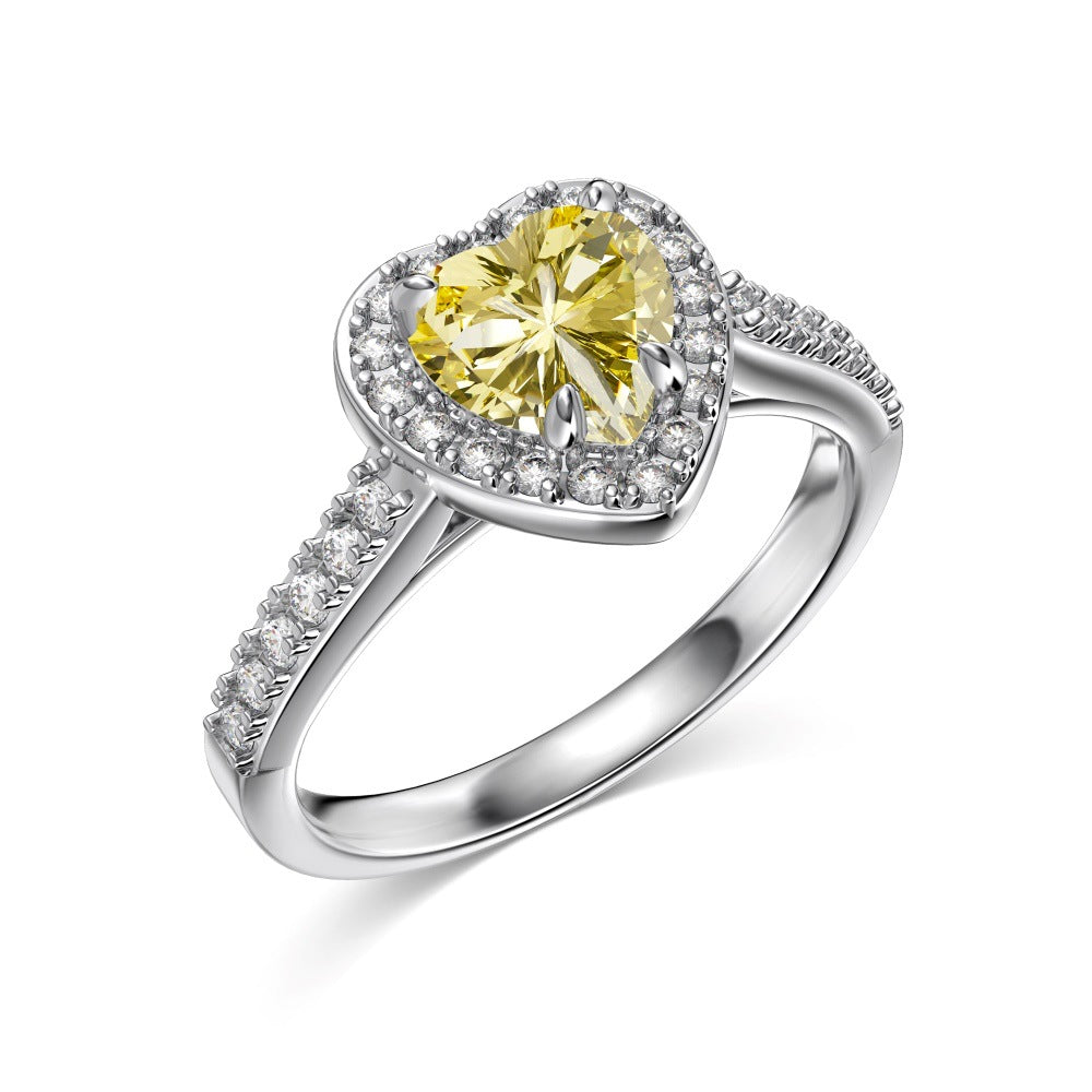 12 Zodiac Colorful Zircon Silver Ring For Women – view 5