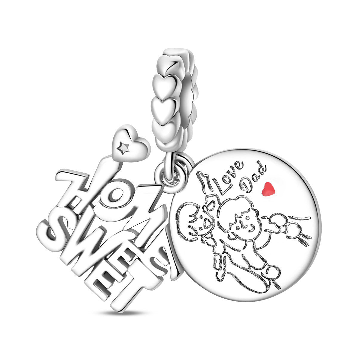 Tree Of Life DIY Beaded Bracelet Charm – Silver-Plated Copper – view 15