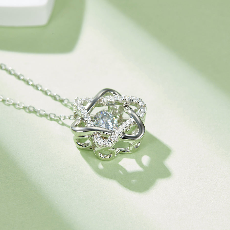 0.5ct Moissanite Hexagram Necklace – S925 Platinum Plated – view 4