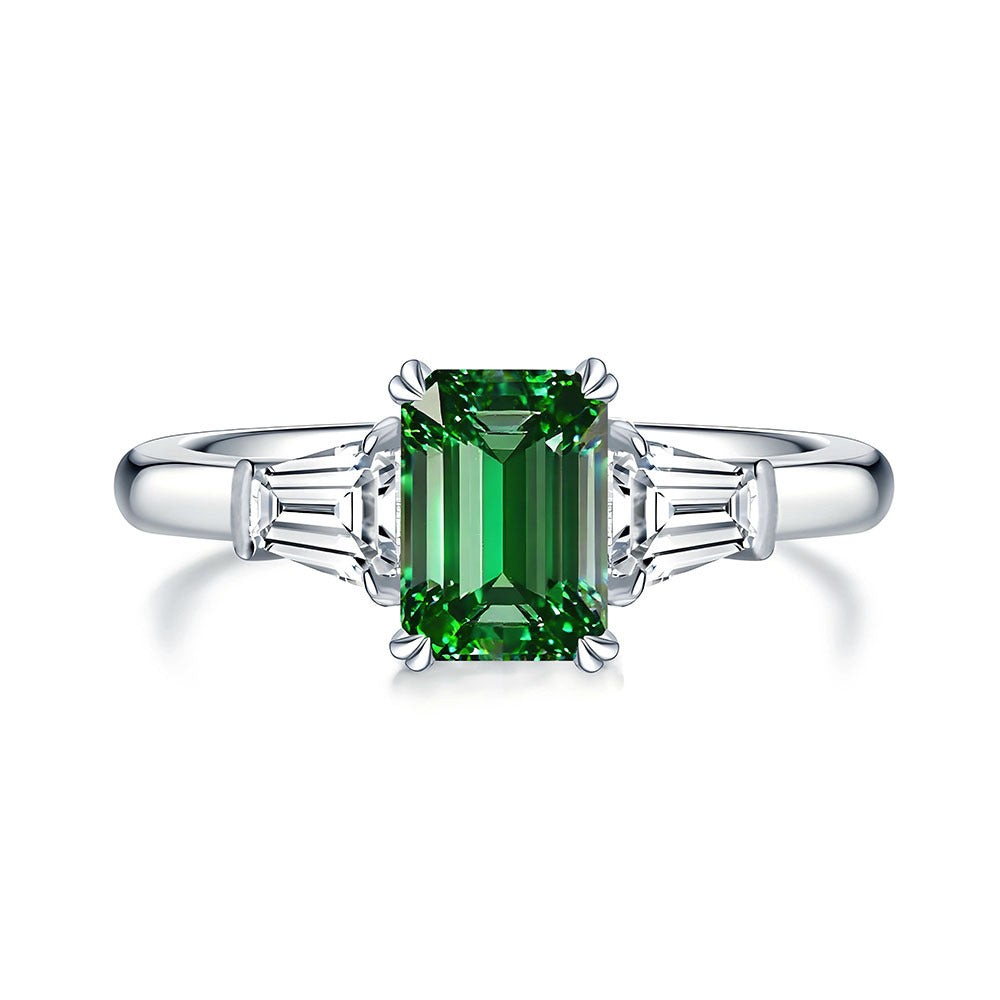 Aquamarine Sugar Cube Ring – S925 Sterling Silver – view 10