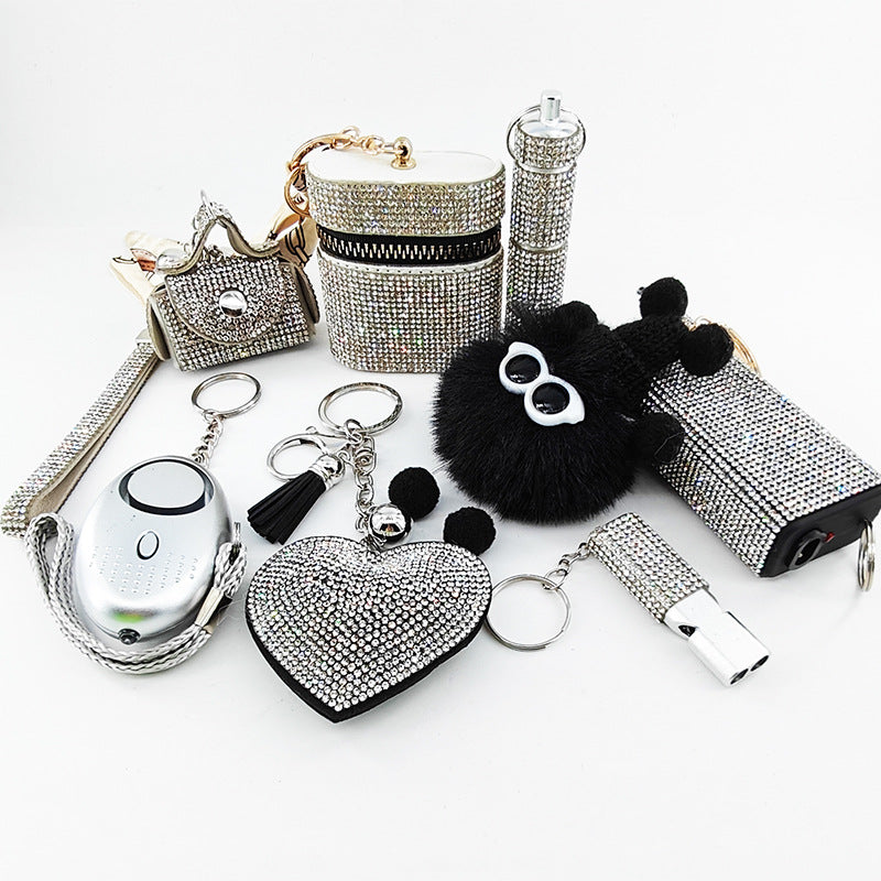 8-piece Heart-shaped Keychain Charm Set In Red Packaging – view 5