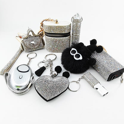 8-piece Heart-shaped Keychain Charm Set In Red Packaging – view 5