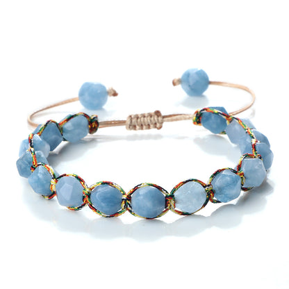 Creative Spaced Diamond-Cut Braided Bracelet – view 9