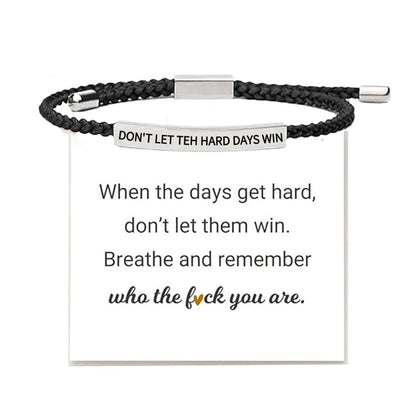 Stainless Steel Woven Engraved Bracelet – view 2