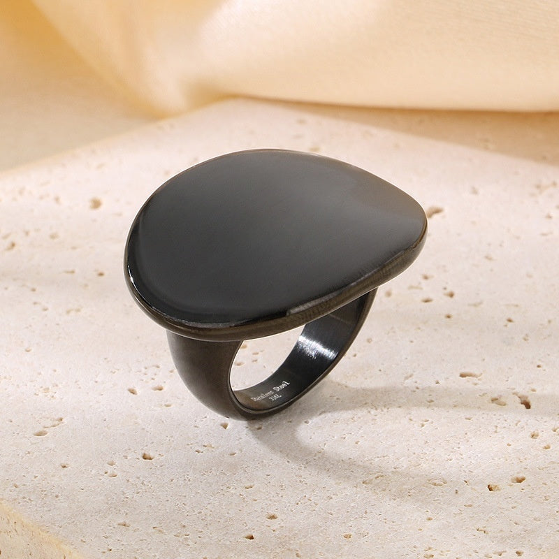 Exaggerated 18k Gold-plated Titanium Steel Ring For Men And Women – view 20