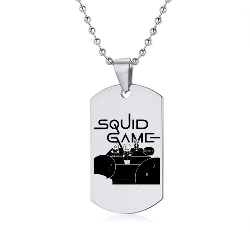 Squid Game Symbol Dog Tag Necklace – view 22