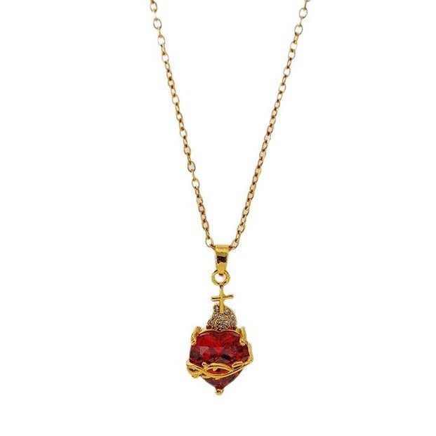 Gold Love Chain Stainless Steel Necklace – view 6