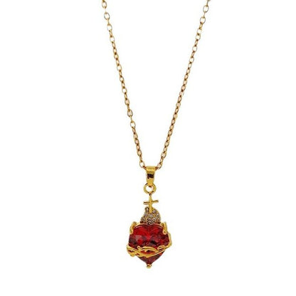 Gold Love Chain Stainless Steel Necklace – view 6