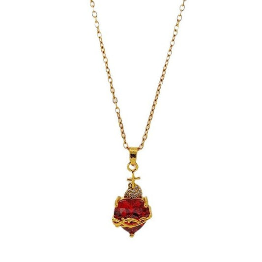 Gold Love Chain Stainless Steel Necklace – view 6