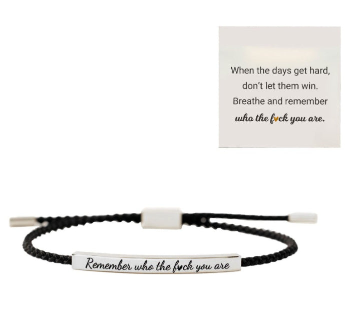 Stainless Steel Woven Engraved Bracelet – view 14