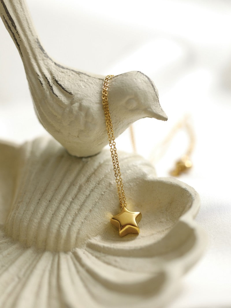 Simple Titanium Steel 18K Gold Plating Non-fading Necklace – view 2