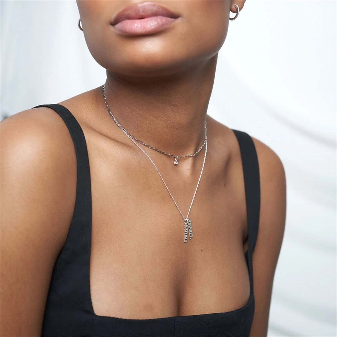 Personalized Necklace With Mother's Day Name Carving – view 5