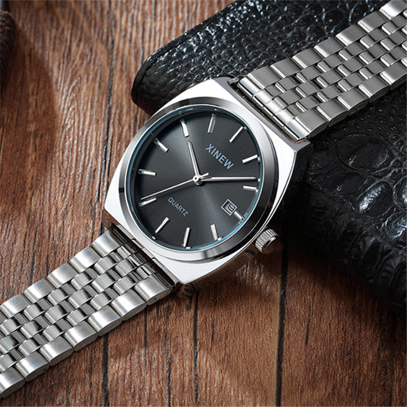 Calendar Quartz Stainless Steel Mens Watch – view 3