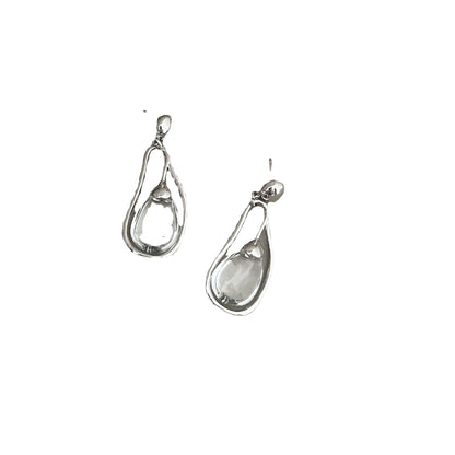 Vintage Hollow Teardrop Earrings – French Style – view 5