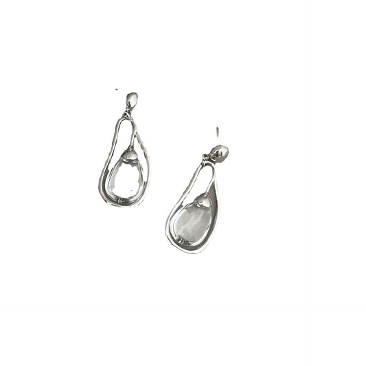 Vintage Hollow Teardrop Earrings – French Style – view 5