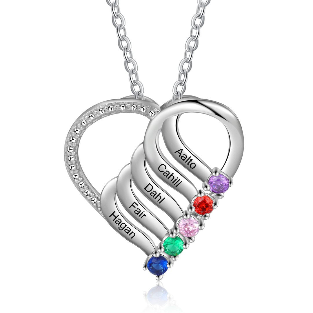 Personalized Trendy Necklace With December Birthstone Name – view 4
