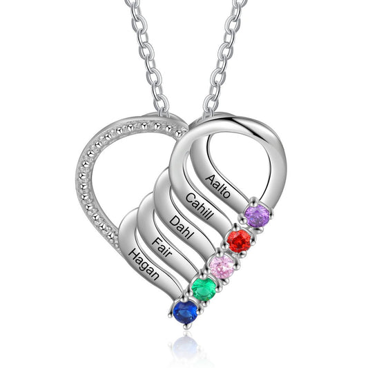 Personalized Necklace With December Birthstone Name – view 4