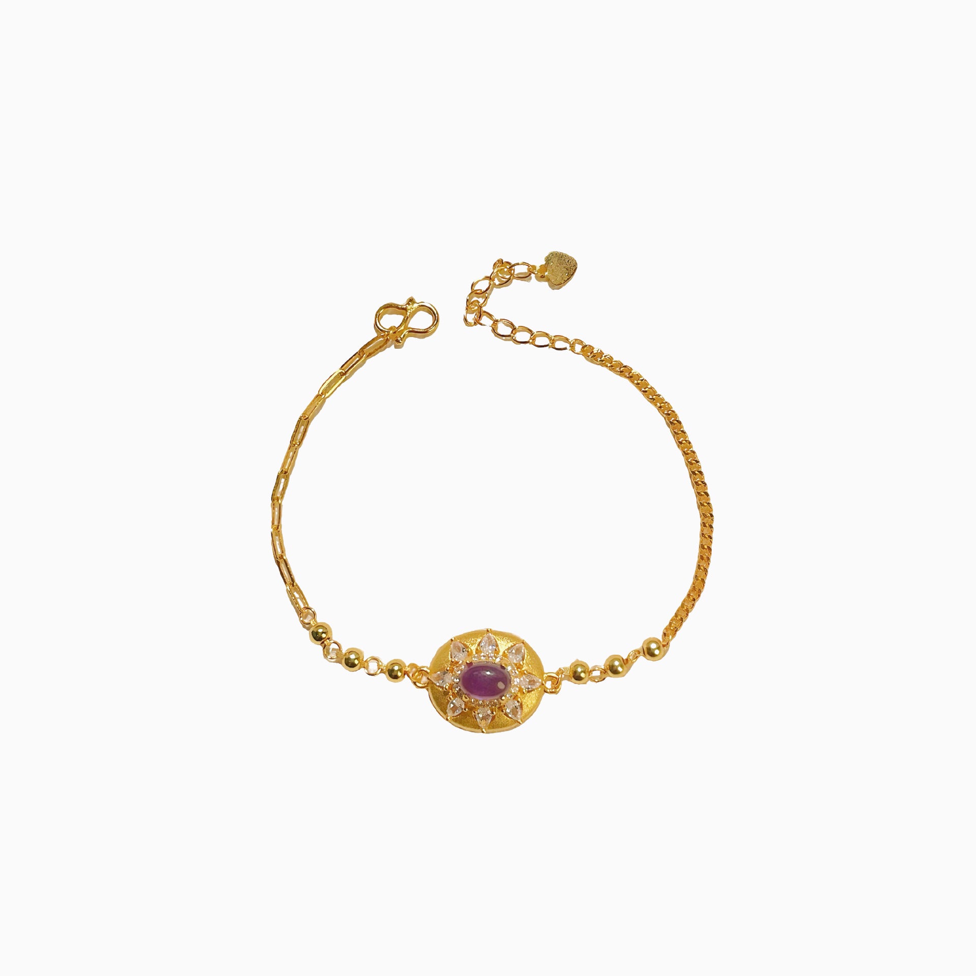 French Sunflower Amethyst Jewellery Set – S925 Silver – view 9