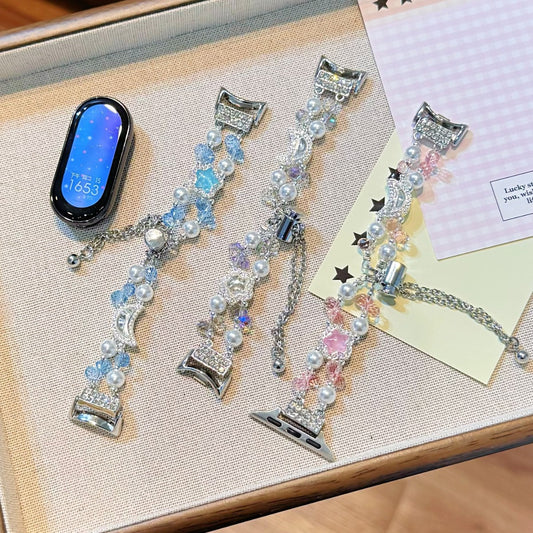 Starry Night Zircon Strap Compatible Redmi Watch Straps
