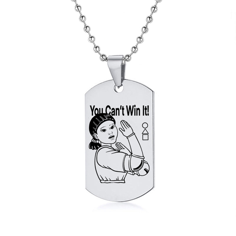 Squid Game Symbol Dog Tag Necklace – view 20