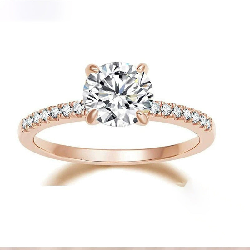 Four-prong Setting Zircon Womens Casual Ring – view 6