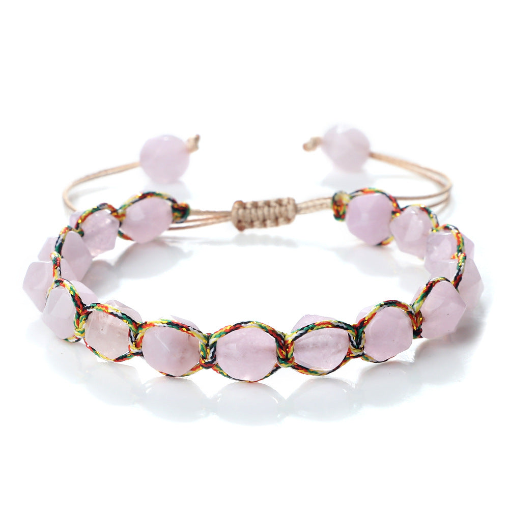 Creative Spaced Diamond-Cut Braided Bracelet For Women High-End – view 7
