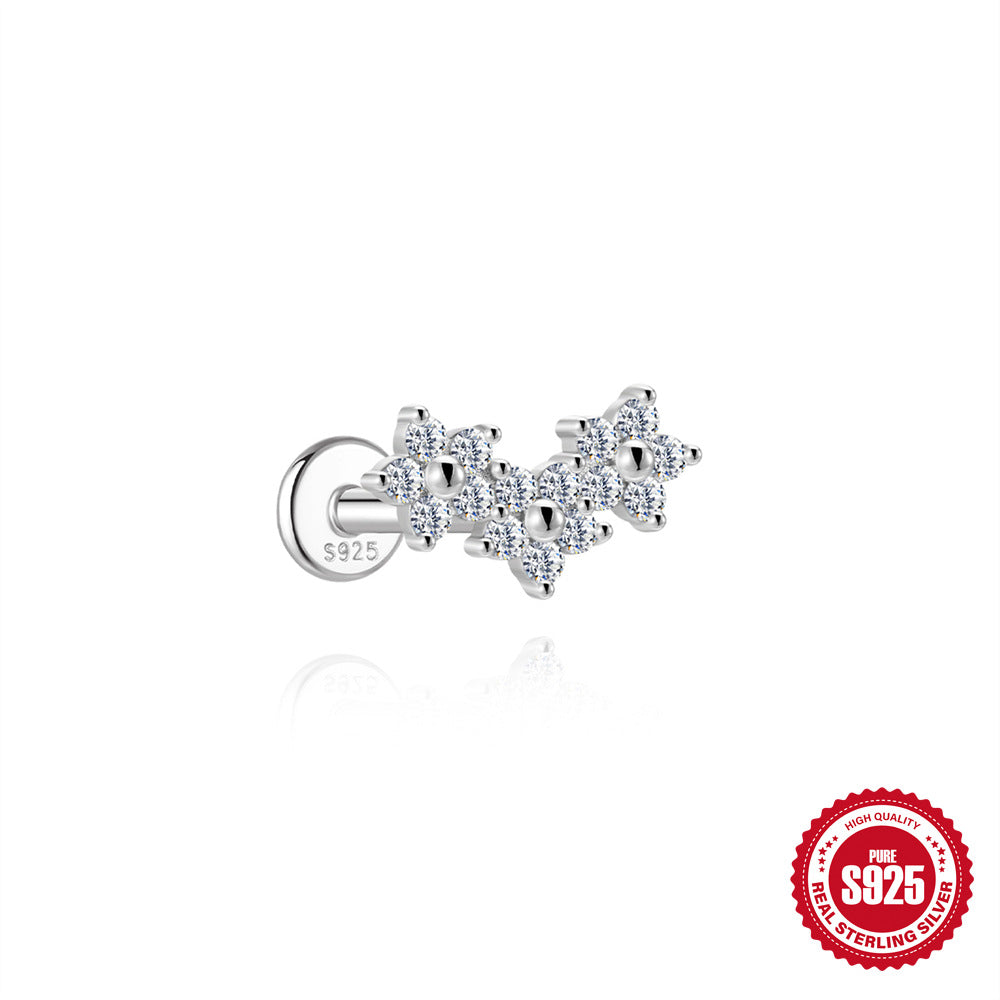 S925 Sterling Silver Moissanite Stud Earrings For Women – view 12