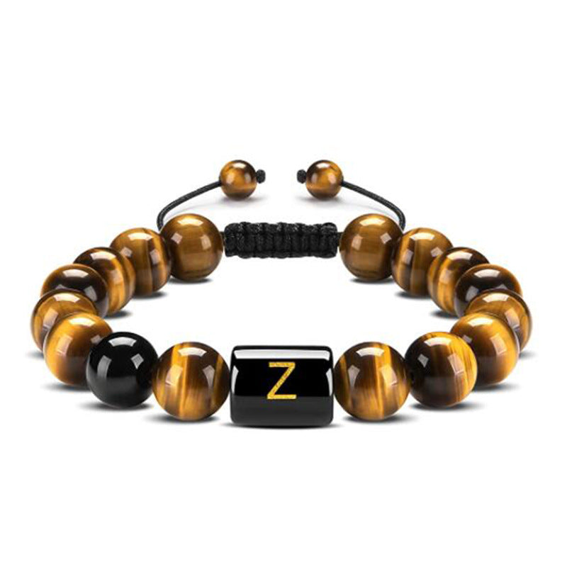 Natural Tiger Eye Stone Agate Bead Bracelet – view 26