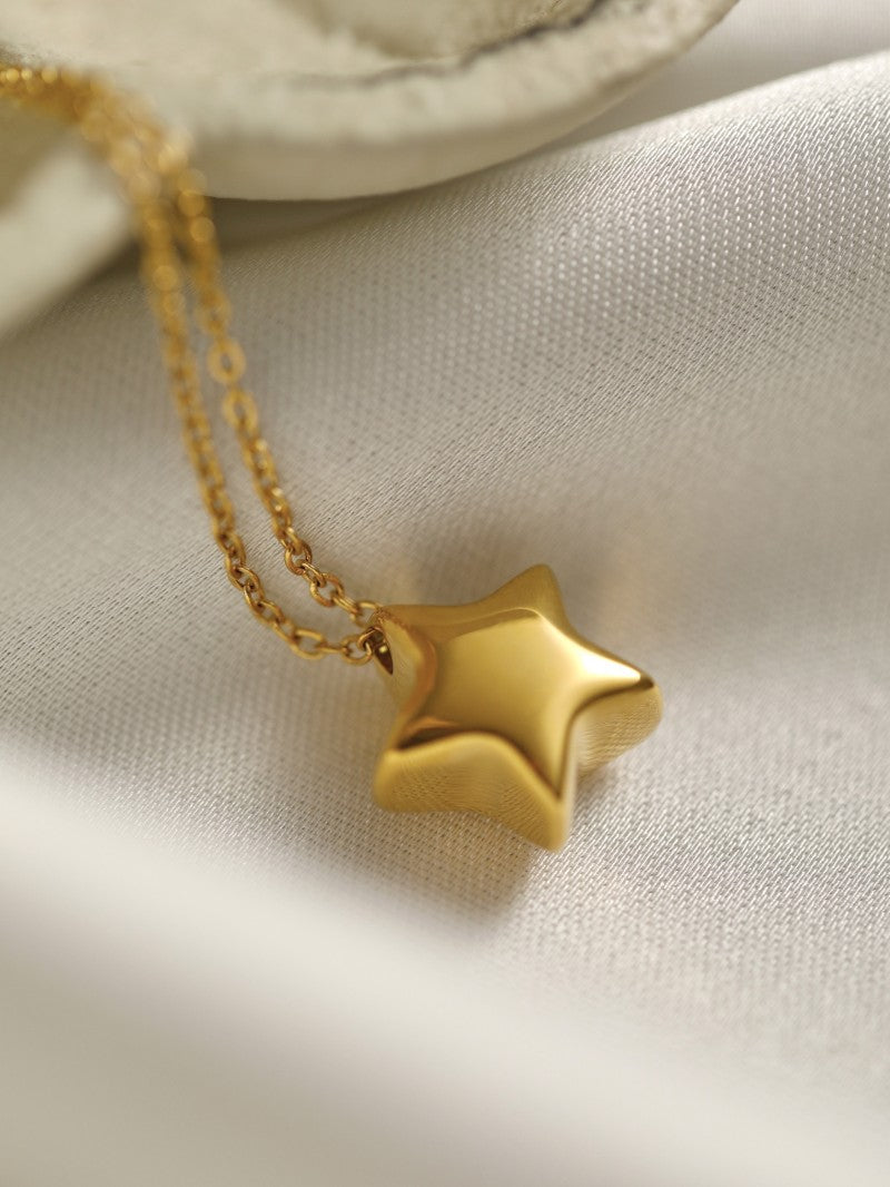 Simple Titanium Steel 18K Gold Plating Non-fading Necklace – view 5