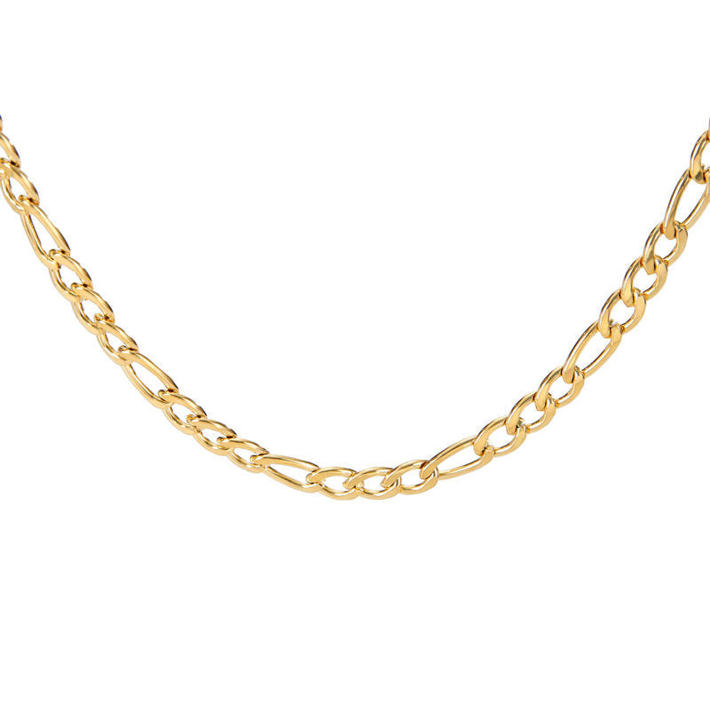 Extra-thick Stainless Steel Figaro Chain Mens Necklace – view 5