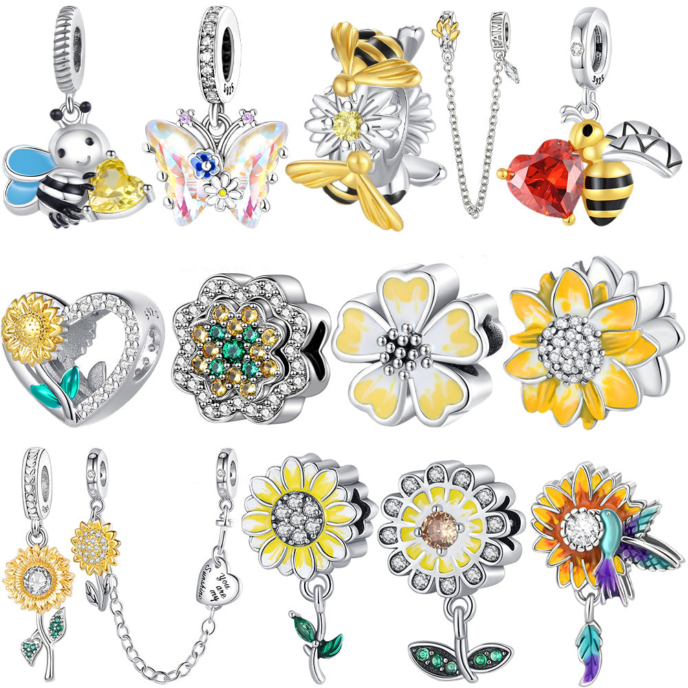 Silver-plated DIY Jewelry Bracelet Accessories Pendants