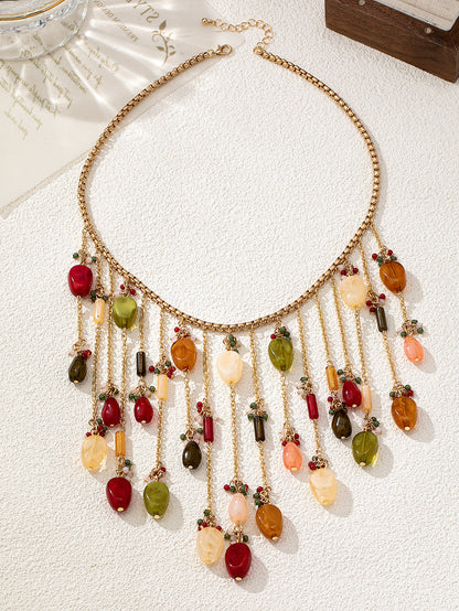 Personalized Western-style Waterdrop Tassel Necklace – view 6