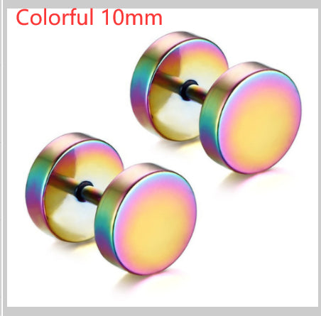 8mm Barbell Ear Studs – Stainless Steel, Punk Gothic – view 21