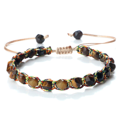 Creative Spaced Diamond-Cut Braided Bracelet – view 13