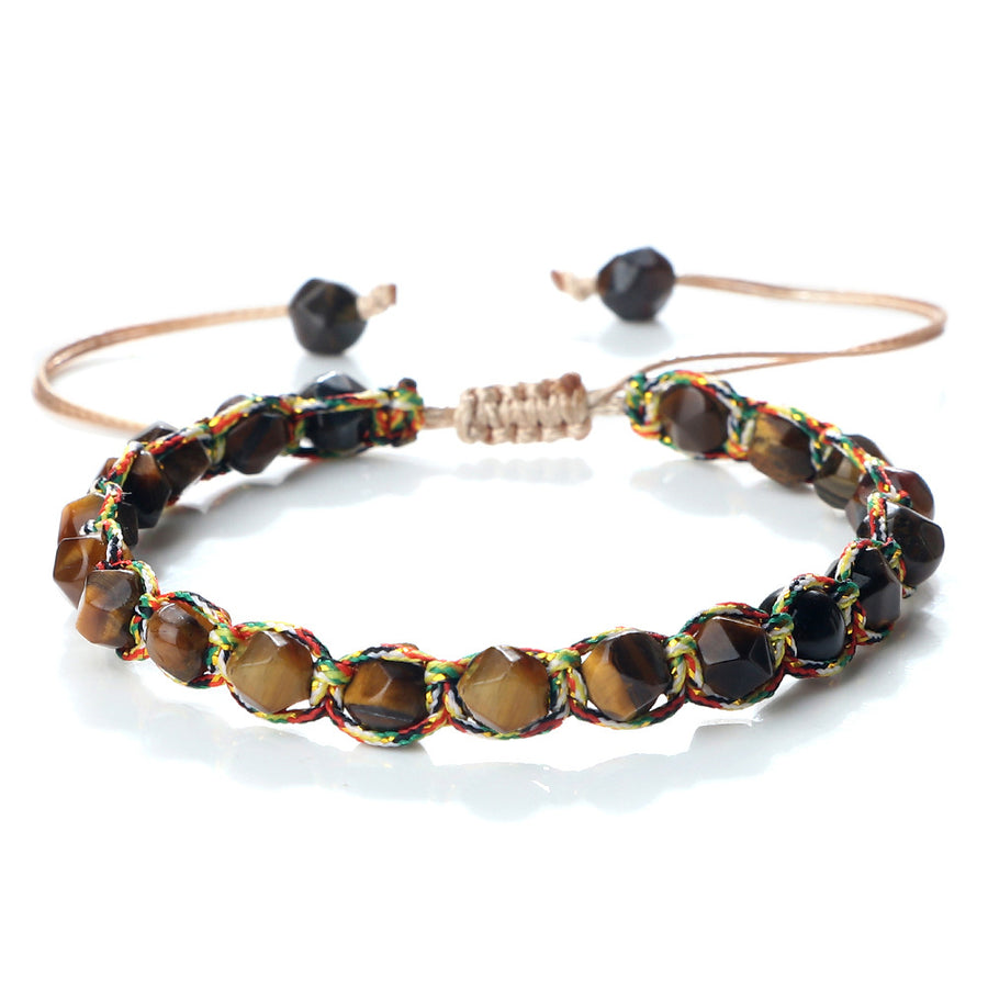 Creative Spaced Diamond-Cut Braided Bracelet – view 13