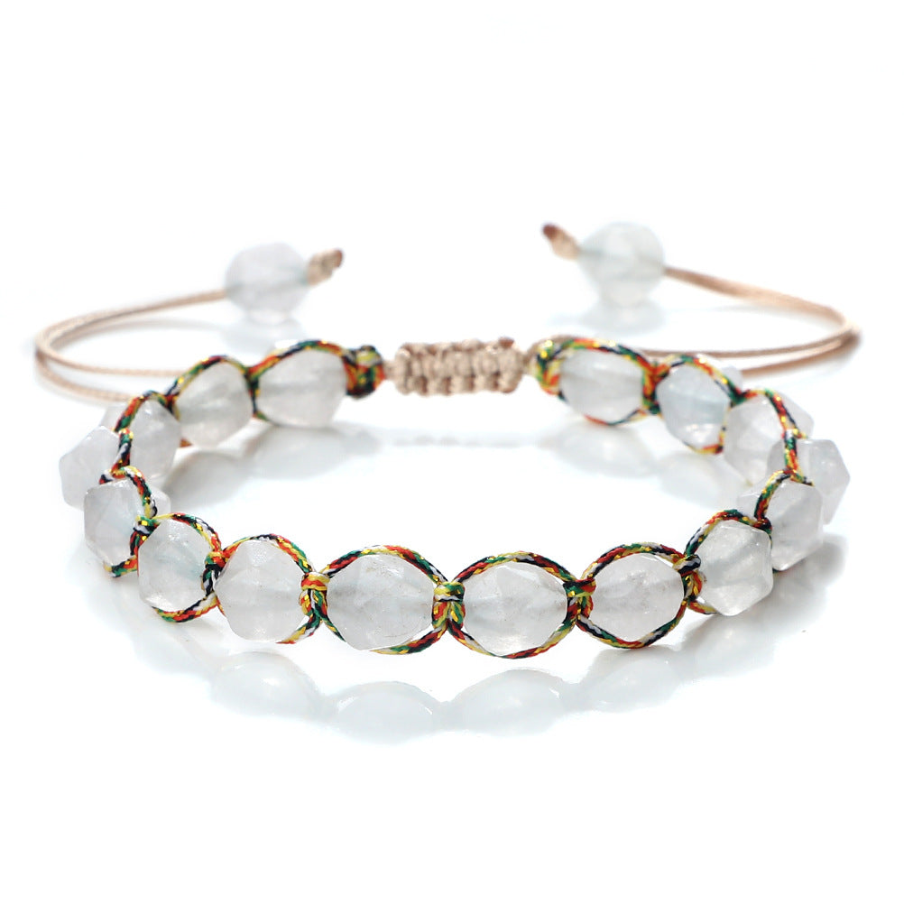 Creative Spaced Diamond-Cut Braided Bracelet For Women High-End – view 6