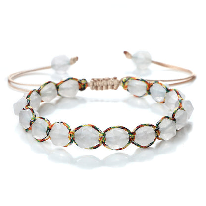 Creative Spaced Diamond-Cut Braided Bracelet – view 6