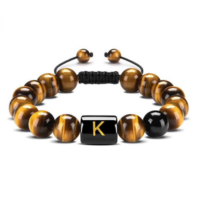 Natural Tiger Eye Stone Agate Bead Bracelet – view 21
