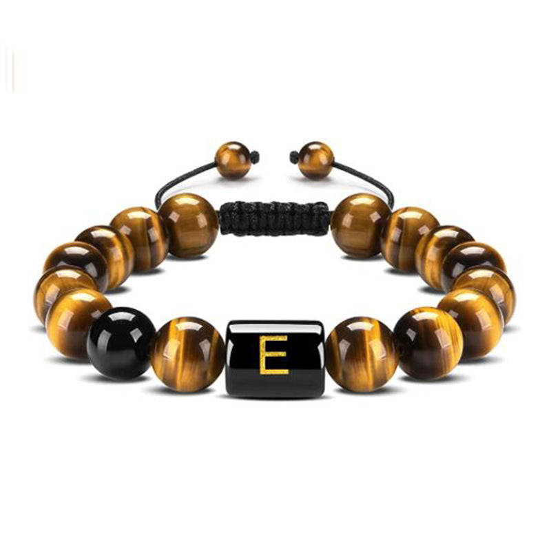 Natural Tiger Eye Stone Agate Bead Bracelet – view 15