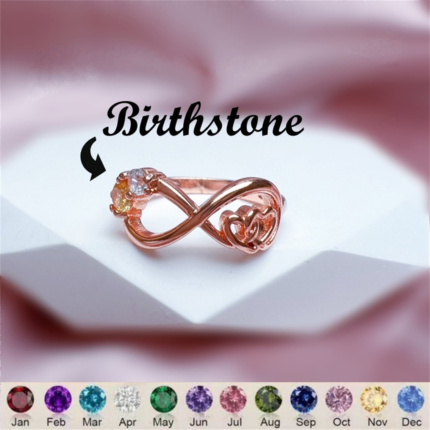 Infinite Pairs Of Love Birthday Rings – view 3