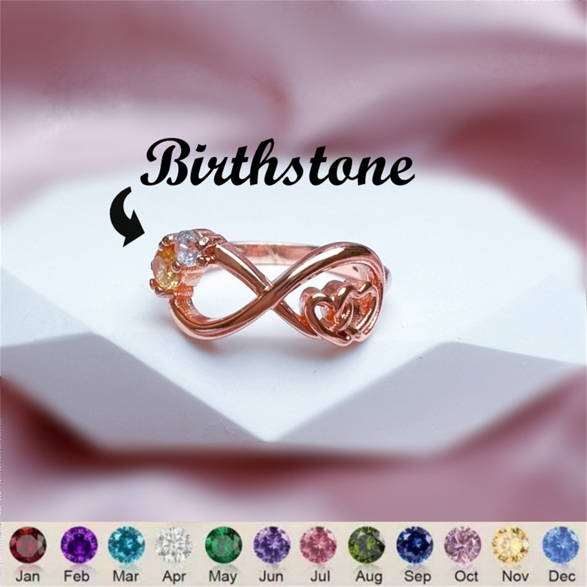 Infinite Pairs Of Love Birthday Rings – view 3