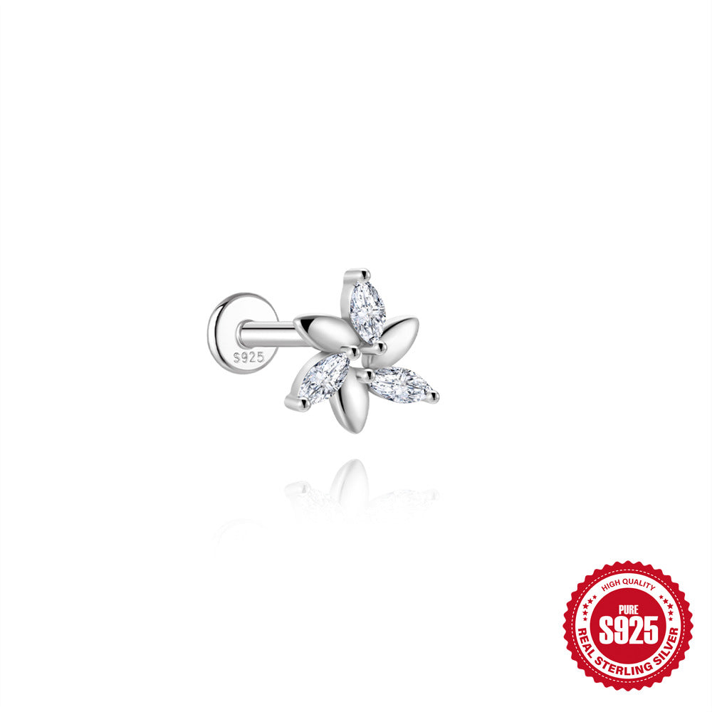 S925 Sterling Silver Moissanite Stud Earrings For Women – view 11